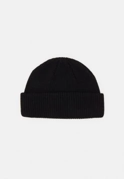 Meilleur prix ⭐ Zign MICRO SHORT BEANIE COTTON UNISEX - Bonnet - Black ⭐