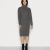 Top 10 🥰 Zign ROLL NECK MIDI DRESS - Robe Pull - Mottled Grey ✔️