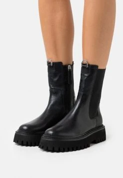 Acheter 🎁 Zign LEATHER - Bottines à Plateau - Black ❤️