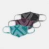 Bon marché ❤️ Zign 3 PACK UNISEX - Masque En Tissu - Black/multi-coloured ❤️