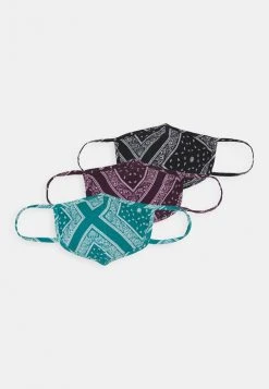 Bon marché ❤️ Zign 3 PACK UNISEX - Masque En Tissu - Black/multi-coloured ❤️