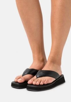 De gros 🎁 Zign LEATHER - Tongs - Black 👏