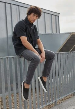 De gros ⌛ Zign LEATHER UNISEX - Mocassins - Black ⭐