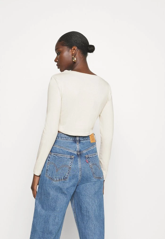 De gros ❤️ REDEZIGN - T-shirt à Manches Longues - Beige 🤩 3 De gros ❤️ REDEZIGN - T-shirt à Manches Longues - Beige 🤩 – Image 3