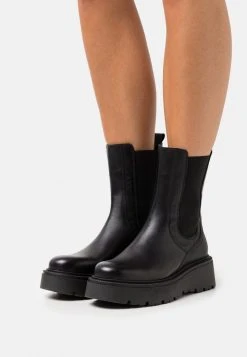 Bon marché 👏 Zign LEATHER - Bottines à Plateau - Black ❤️