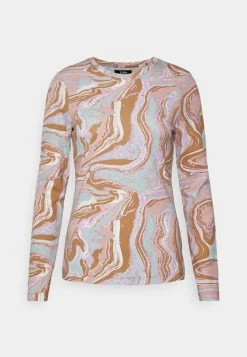 Budget 😍 REDEZIGN MARBLE PRINT LONGSLEEVE - T-shirt à Manches Longues - Light Brown 😉 -Pas Cher Zign Boutique 23248b664fe14678bcbe716b0fb74bf3