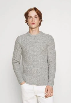 Promo ⭐ Zign Pullover - Mottled Light Grey ❤️
