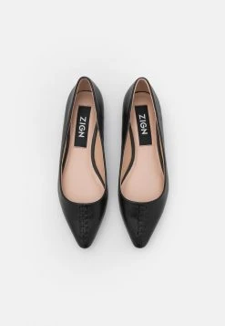 Remise 🎁 Zign Ballerines - Black 🔥 -Pas Cher Zign Boutique 259cd80b0b0f4b9faf1982a6f604dfc1