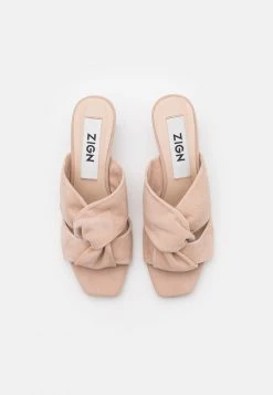 Top 10 ✨ Zign Mules à Talons - Beige ❤️ -Pas Cher Zign Boutique 2966d6fdf86744fa92ade70e9060650a