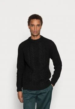 Promo 👍 Zign CONTEMPORARY CABLE JUMPER - Pullover - Black ✨