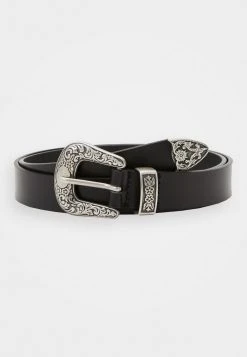 Grosses soldes ✨ Zign Unisex Leather Belt - Ceinture - Black ✨