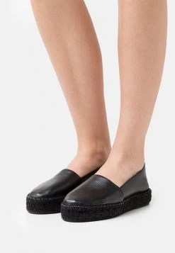 Vente flash ⭐ Zign LEATHER - Espadrilles - Black ❤️