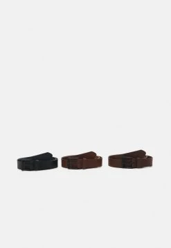 Le moins cher 👍 Zign 3 PACK UNISEX - Ceinture - Black ✔️