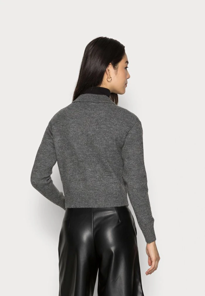 Budget 🛒 Zign POLO CARDIGAN - Gilet - Mottled Dark Grey ✨ 3 Budget 🛒 Zign POLO CARDIGAN - Gilet - Mottled Dark Grey ✨ – Image 3