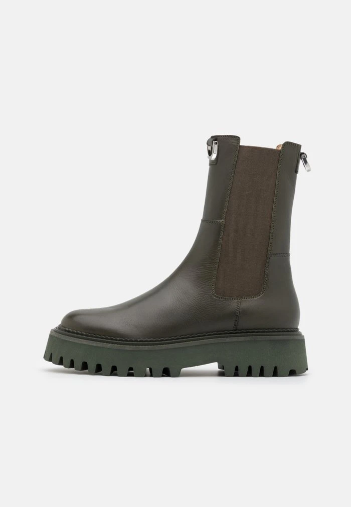 Tout neuf ⭐ Zign LEATHER - Bottines à Plateau - Khaki ❤️ 2 Tout neuf ⭐ Zign LEATHER - Bottines à Plateau - Khaki ❤️ – Image 2