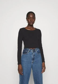 Offres 👍 REDEZIGN - T-shirt à Manches Longues - Black 🎁