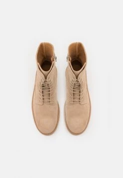 Promo 😉 Zign Bottines à Lacets - Beige 🤩 -Pas Cher Zign Boutique 3d87a08d63e94c1daa9788fdfb4d9070