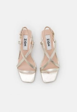Nouveau ✨ Zign Sandales - Gold 💯 -Pas Cher Zign Boutique 3f3bbe74b896426290621a21dde18295