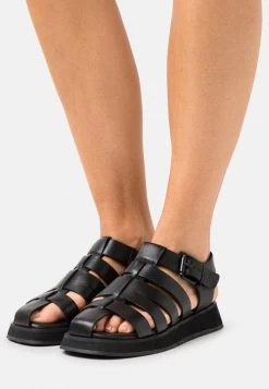 Sortie 🔥 Zign LEATHER - ⭐ Sandales à Plateforme - Black ⌛