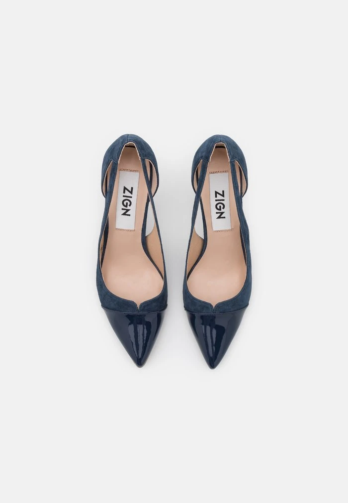 Promo 💯 Zign LEATHER - Escarpins à Talons Hauts - Blue 🎉 6 Promo 💯 Zign LEATHER - Escarpins à Talons Hauts - Blue 🎉 – Image 6