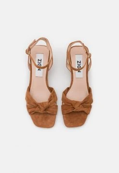 Top 10 👍 Zign Sandales - Cognac 👏 -Pas Cher Zign Boutique 497c5038bf694568b76180fa40d5fe81