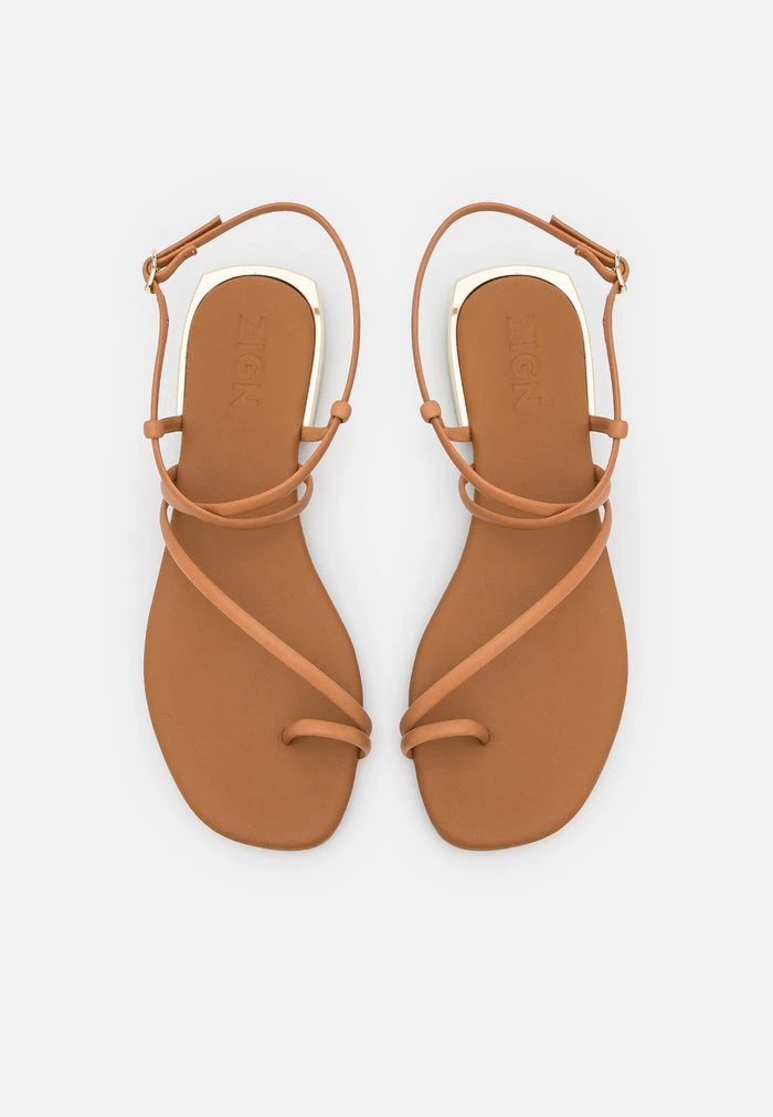 Grosses soldes 😉 Zign Tongs - Cognac 👍 6 Grosses soldes 😉 Zign Tongs - Cognac 👍 – Image 6