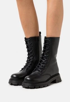 Promo 😍 Zign LEATHER - Bottes à Plateau - Black ❤️