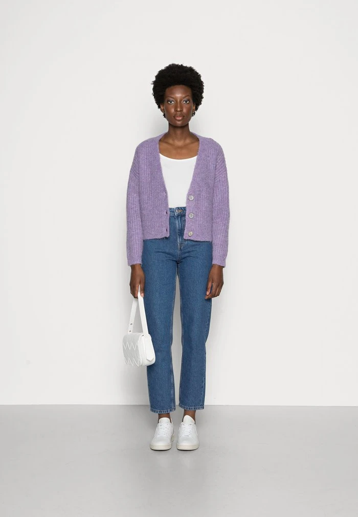 Le moins cher 🤩 Zign WOOL BLEND JUMPER - Gilet - Lilac 🧨 2 Le moins cher 🤩 Zign WOOL BLEND JUMPER - Gilet - Lilac 🧨 – Image 2