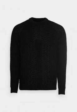 Promo 👍 Zign CONTEMPORARY CABLE JUMPER - Pullover - Black ✨ -Pas Cher Zign Boutique 63147256b4ff420a88f1ce32b4453160