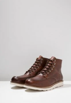 Nouveau ✔️ Zign Bottines à Lacets - Cognac ✨ -Pas Cher Zign Boutique 64b5a8444e76439f84bd4e931ade3c60