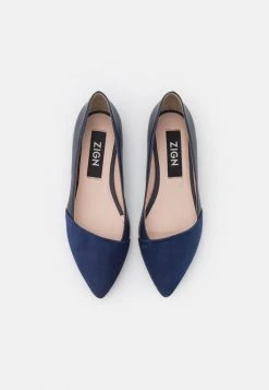 Remise 🥰 Zign LEATHER - Ballerines - Dark Blue ✔️ -Pas Cher Zign Boutique 6ac9159161ac45d0887a7ae240331193