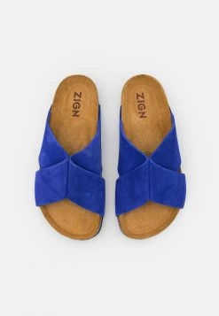 Sortie ❤️ Zign Mules - Blue 💯 -Pas Cher Zign Boutique 7389bbc1ce494ac7a0f9dd6e41806016