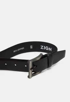 Budget ⭐ Zign LEATHER - Ceinture - Black 👍 -Pas Cher Zign Boutique 788f8cfe17ba4dbb8f9b415af7cc4e1a