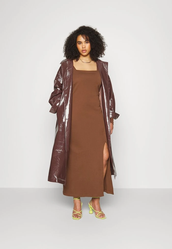 Nouveau 👍 REDEZIGN - Robe Longue - Dark Brown ✨ 2 Nouveau 👍 REDEZIGN - Robe Longue - Dark Brown ✨ – Image 2