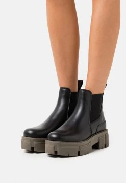 Le moins cher ⭐ Zign LEATHER - Bottines à Plateau - Black 🔥