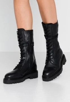 Coupon 🥰 Zign Bottes à Lacets - Black 💯
