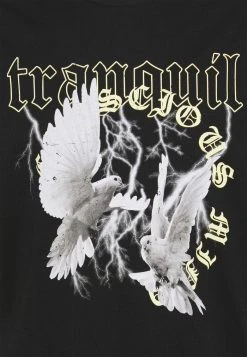 Sortie ❤️ Zign UNISEX - T-shirt Imprimé - Black 🌟 -Pas Cher Zign Boutique 818cf35391054a34955a1eaea1ae639a