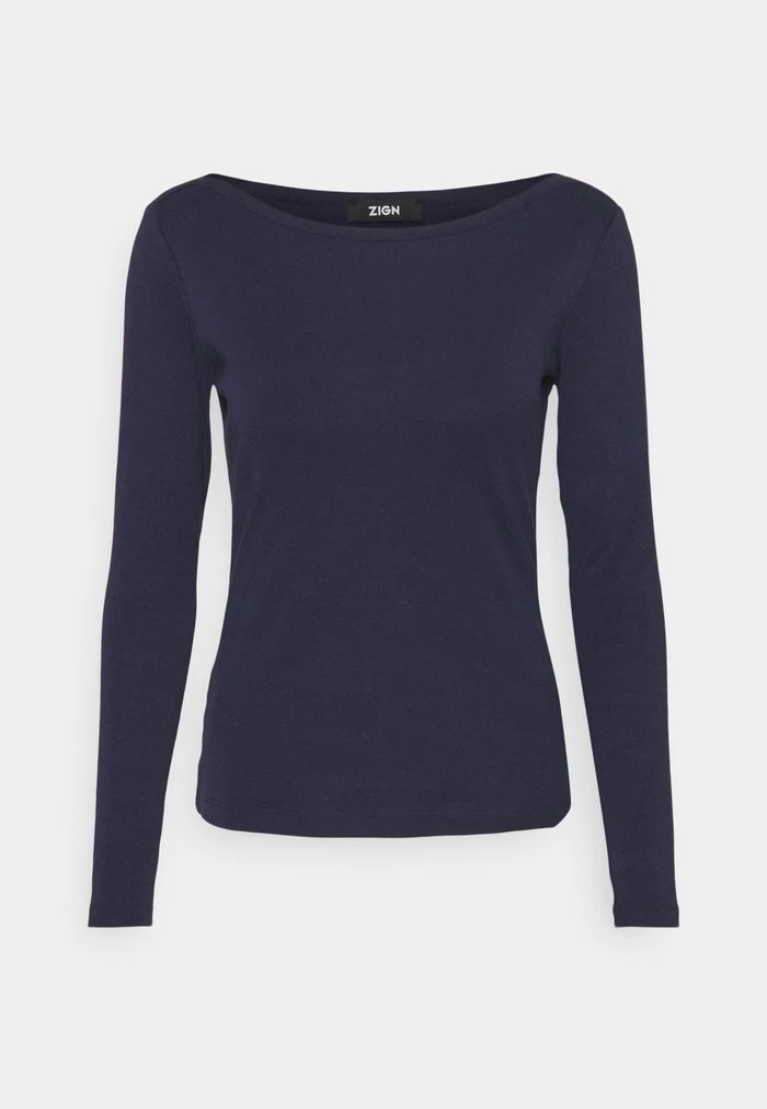 Grosses soldes ❤️ Zign T-shirt à Manches Longues - Dark Blue 🥰 6 Grosses soldes ❤️ Zign T-shirt à Manches Longues - Dark Blue 🥰 – Image 6