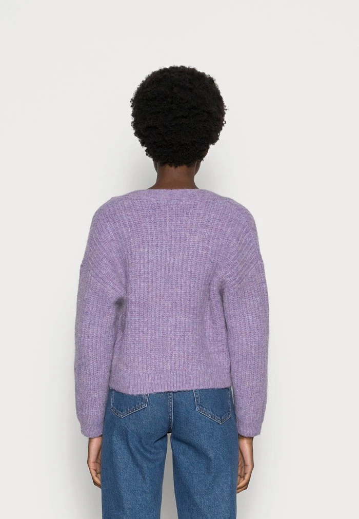 Le moins cher 🤩 Zign WOOL BLEND JUMPER - Gilet - Lilac 🧨 3 Le moins cher 🤩 Zign WOOL BLEND JUMPER - Gilet - Lilac 🧨 – Image 3