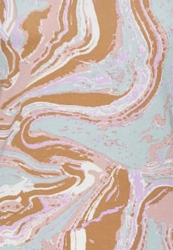 Budget 😍 REDEZIGN MARBLE PRINT LONGSLEEVE - T-shirt à Manches Longues - Light Brown 😉 -Pas Cher Zign Boutique 9574904a53324870a5f90361a27673e6