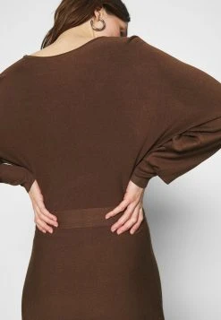 Top 10 🛒 Zign Robe Pull - Dark Brown 🎁 -Pas Cher Zign Boutique 9586c912d0b1481eb144696d03a5517b
