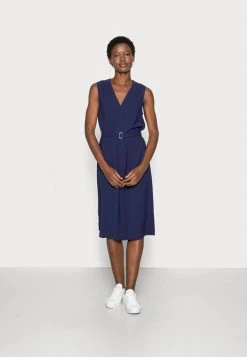 Grosses soldes 🥰 Zign WOVEN TUNIC 🔥 DRESS BUCKLE - Robe De Jour - Dark Blue ❤️