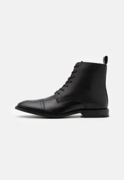 Meilleur prix 🎁 Zign LEATHER - Bottines à Lacets - Black 🛒