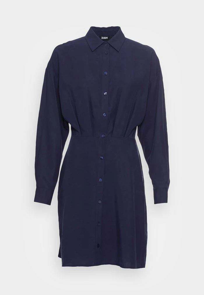 Budget 🔔 Zign Robe Chemise - Dark Blue ✨ 4 Budget 🔔 Zign Robe Chemise - Dark Blue ✨ – Image 4