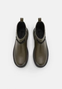 Le moins cher 🧨 Zign LEATHER - Bottines à Plateau - Khaki 🎁 -Pas Cher Zign Boutique a518a423a9894f448f1d173104970233