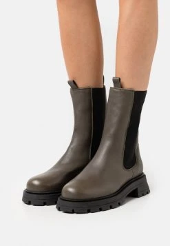 Remise 🎁 Zign LEATHER - Bottes à Plateau - Khaki ⌛