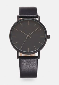 De gros ⌛ Zign LEATHER - Montre - Black 🥰