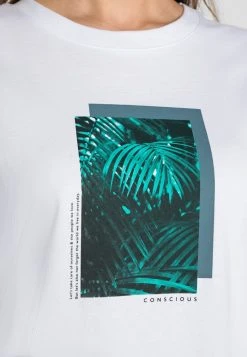 Top 10 ⌛ Zign CLARE PALM LEAD PHOTO PRINT TEE - T-shirt Imprimé - White 🤩 -Pas Cher Zign Boutique b53df421e98744d99a73ed22297ce04a