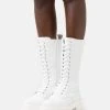Acheter 🌟 Zign RECYCLED LEATHER - Bottes à Plateau - White ⌛
