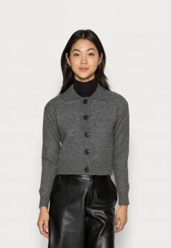 Budget 🛒 Zign POLO CARDIGAN - Gilet - Mottled Dark Grey ✨